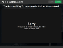 Tablet Screenshot of guitarsystem.com